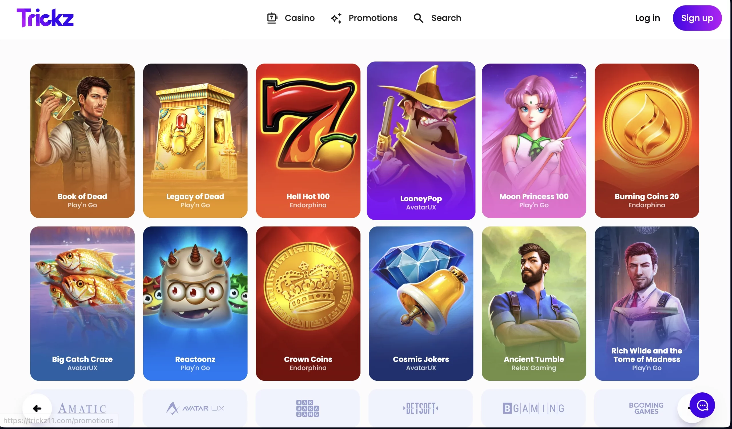 Sélection de jeux de Trickz